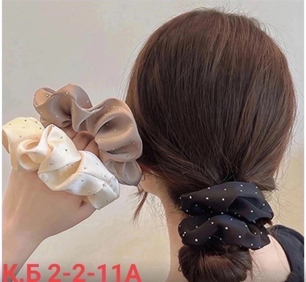 Резинки для волос из шёлка-отличный качество купить в Интернет-магазине Садовод База - цена 100 руб Садовод интернет-каталог